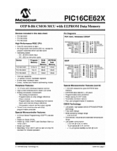 DataSheet PIC16CE62x pdf